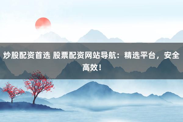 炒股配资首选 股票配资网站导航：精选平台，安全高效！