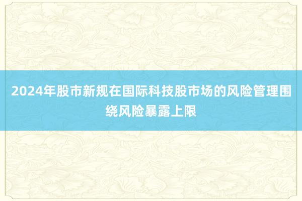 2024年股市新规在国际科技股市场的风险管理围绕风险暴露上限