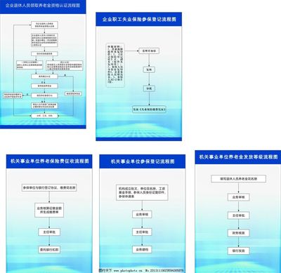 企业职工保险流程图图片,养老金资格认证 保险参保登记-